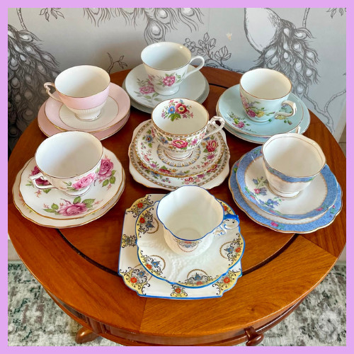 Vintage bone china tea - vintage,