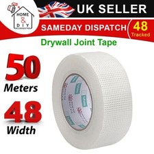 Filler Jointing Tape Plasterboard Drywall Mesh Plasterers Scrim 48mm  X 50M