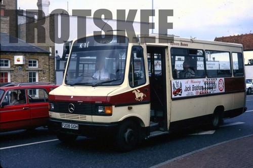 35mm slide epsom buses - slide,