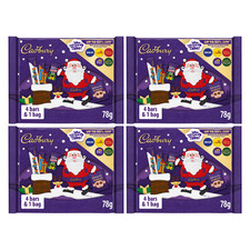 Cadbury Chocolate Small Selection Box 4 X 78g (4 Bars, 1 Bag Per Pack) Christmas