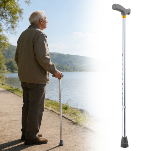 Aluminium walking stick - aluminium,