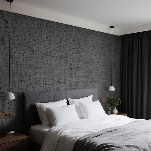 Grey linen effect - linen,