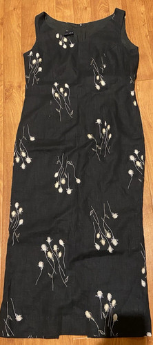 Alexon 100 linen black - 100%, floral