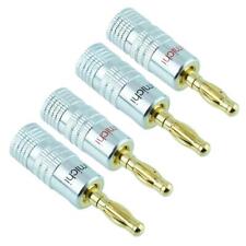 4 Pieces Red + Black 4mm Gold