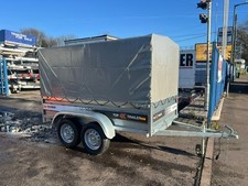 8ft x 4.4ft TRAILER BOX - HIGH SIDES TWIN AXLE 250cm x 135cm 750kg UNBRAKED