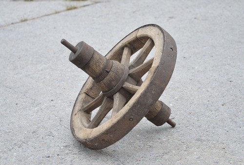 Vintage old wooden cart