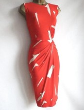 Phase Eight Red Ruched Wiggle