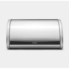 BRABANTIA ROLL TOP MEDIUM BREAD BIN MATT STEEL / MATT STEEL SIDES