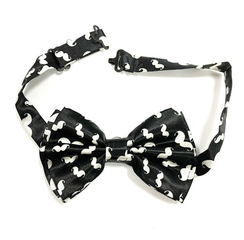 Moustache bow tie satin - tie,