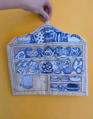 Vintage tea cosy blue and - vintage, cosy.