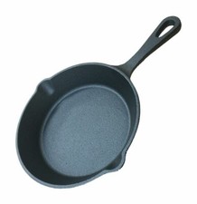 Solid Cast Iron Frying Pan Cast Iron Skillet Pan Campfire Cooking Pan 3 Sizes