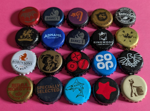 Beer lager bottle tops - bottle,