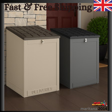 Large Waterproof Parcel Drop Box Delivery Box with Lid & Pistons Outdoor Garden