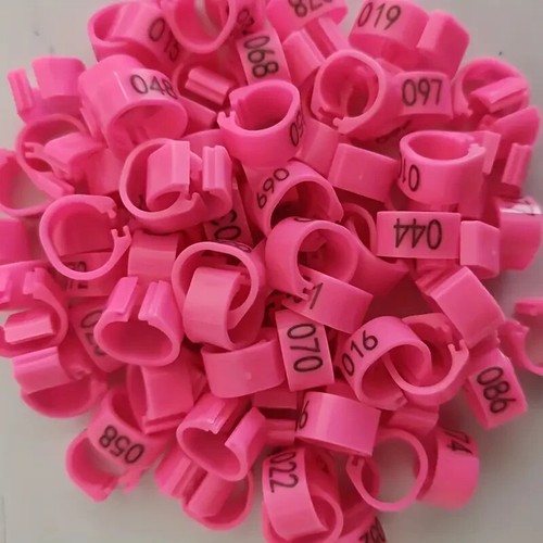 100 numbered 8mm plastic - 100,