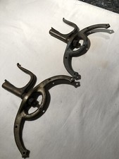 Antique Boat  bronze rowlocks pair Pilot Boat Tender 19th century .