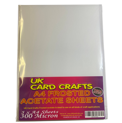 Frosted opaque acetate 300 - frosted,