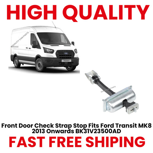 Front door check strap stop - door,