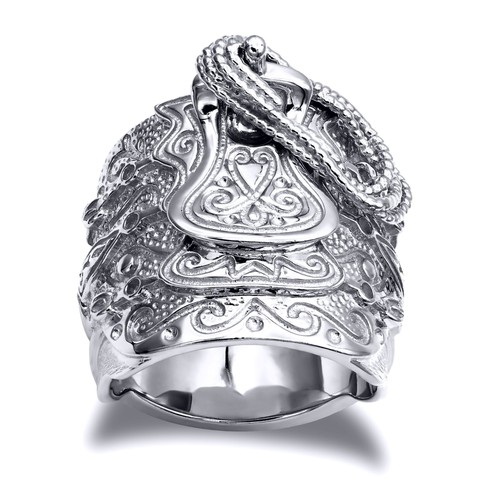 Mens solid rhodium plated - mens,