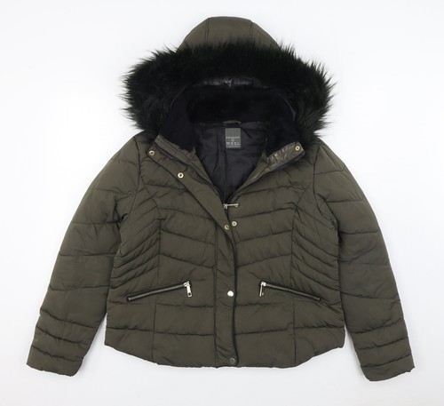 Primark womens green parka - womens,