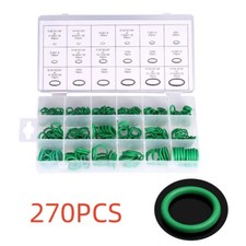 270pcs Assortment Kit Car HNBR A/C System Air Conditioning O Ring Seals Set Tool