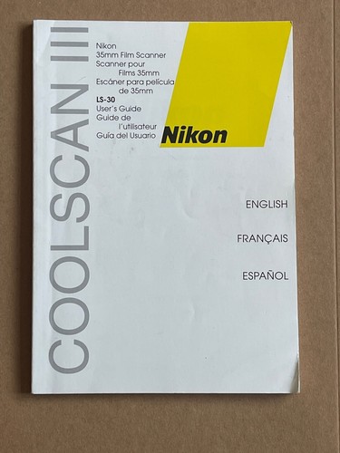 Nikon coolscan iii - iii, ls-30