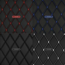 Quilted Vinyl Grain Faux