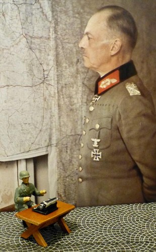 Prewar german soldier typist - prewar-german, soldier-typist