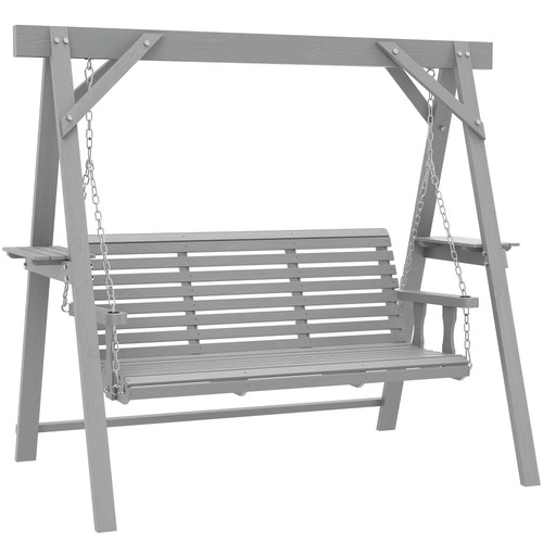 Three seater wooden swing - three-seater,