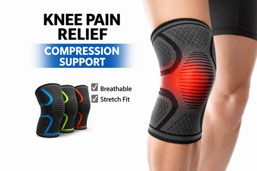 Knee compression support brace - compression,
