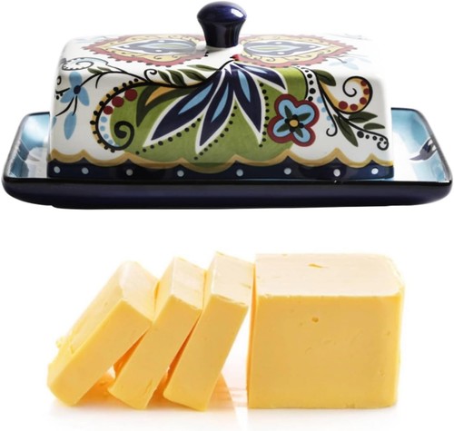 Bohemia ceramic butter dish - bohemia,