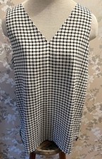 Pleione blouse M/L Black white