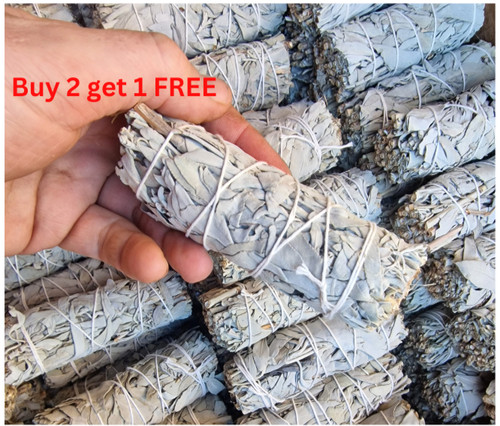 White sage smudge - stick, 4"