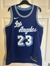 Los Angeles Lakers Lebron James Nike Swingman City Edition Basketball Jersey 48
