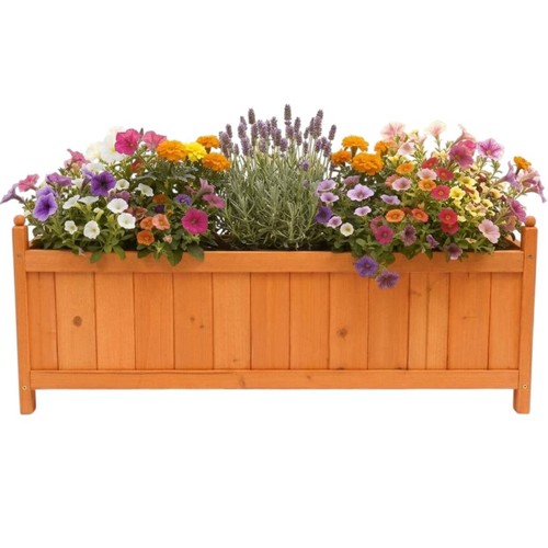 Wooden garden planter - wooden,