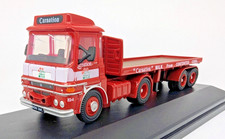 Oxford Diecast ERF LV Flatbed Trailer Carnation 76LV002