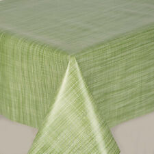 Plain Textured PVC Vinyl Oilcloth Wipe clean Tablecloth Table cover Protector