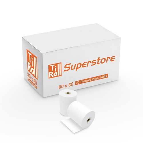 80x80 fit thermal - till, rolls