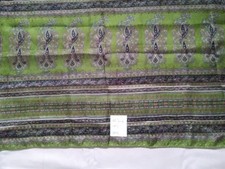 Silk offcut from genuine vintage Indian sari, just over half a yard long