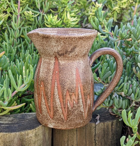 Vintage studio pottery jug - vintage,
