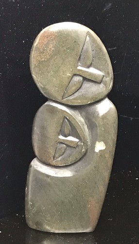 Vintage hand carved stone - carved,
