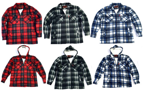Mens hooded collar fleece - mens,