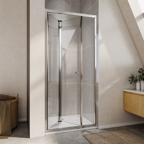 Reversible fold shower - bi-fold,