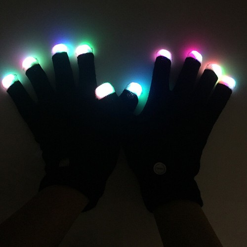 Flashing gloves glow mode - gloves,