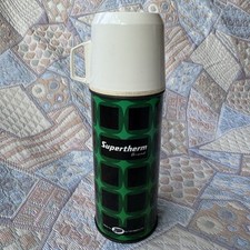 Vintage Thermos Flask Green