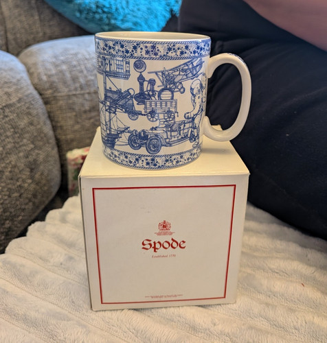 Spode made england blue - spode,