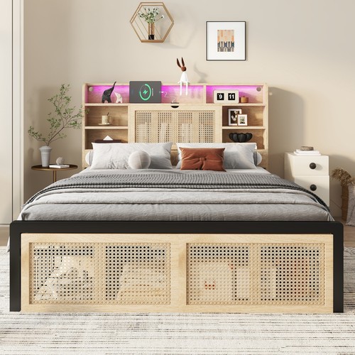 Modern 4ft6 double bed frame - double,