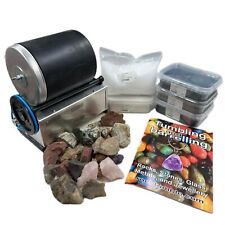BRITISH Rock Tumbler 3lb PRO RUBBER Stone Tumbler / Sea Glass Polish Starter Kit