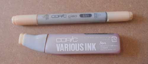 E51 milky white copic - e51,