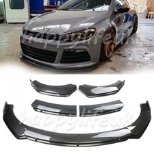 For VW Passat B6 B7 B8 Front Bumper Splitter Spoiler Lip Body Kit Carbon Fiber