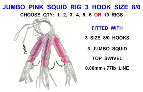 Jumbo pink squid - squid, 3